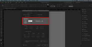 How to change page size in InDesign