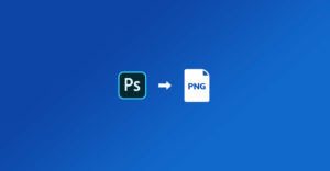 How to export a PNG file from Photoshop